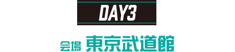 DAY3 会場 東京武道館