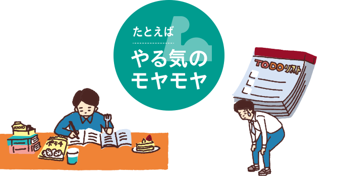 たとえばやる気のモヤモヤ